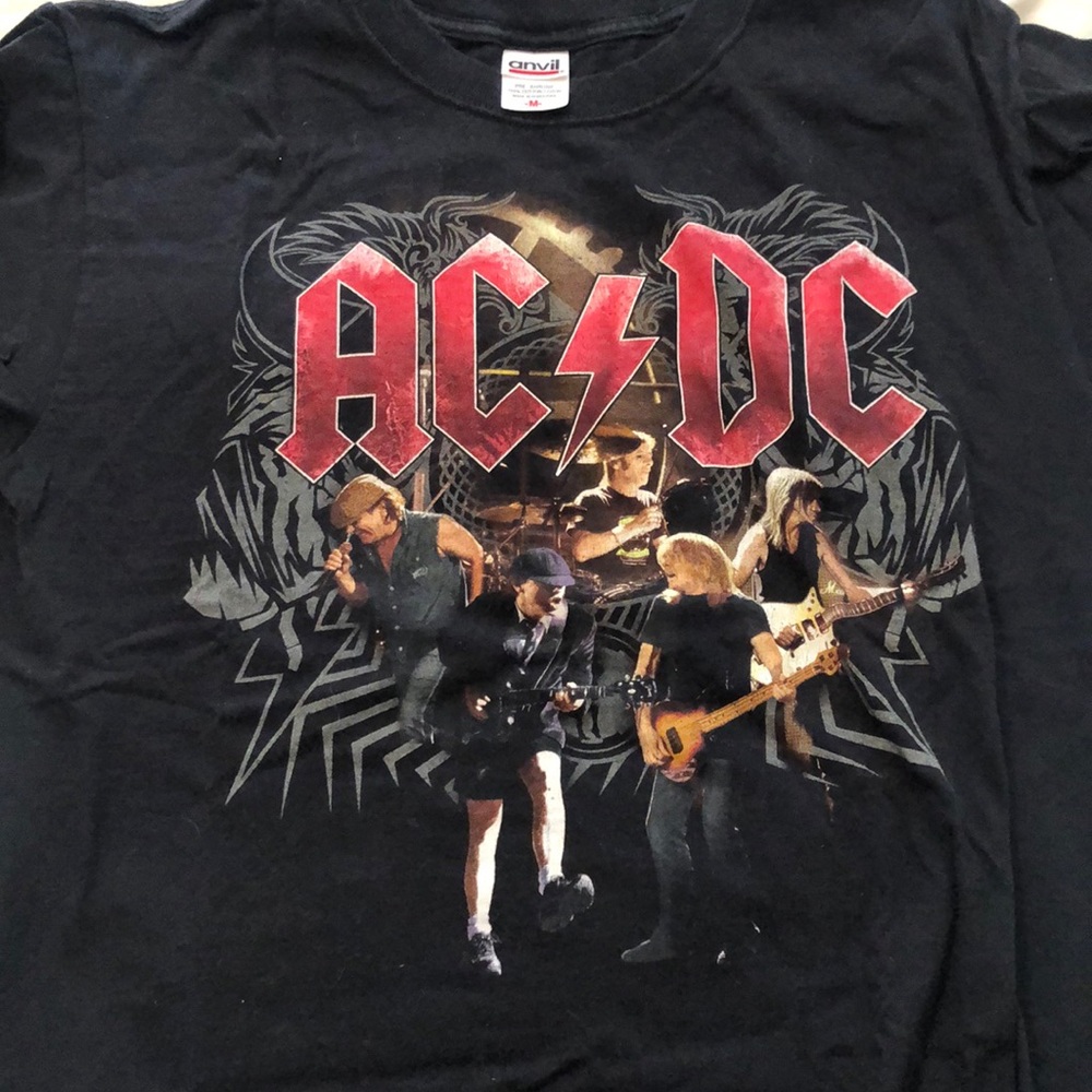 AC/ DC  black ice tour concert shirt size medium